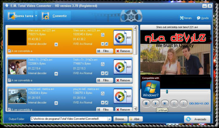 Phần mềm đổi đuôi Total Video Converter 3.71 Full crack Phần mềm đổi đuôi Total Video Converter 3.71 Full crack
